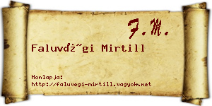 Faluvégi Mirtill névjegykártya